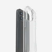 4 In 1 untuk iPhone 11 12 13 14 Casing Pelindung Layar Kaca Tempered 3D, Casing Bening Tahan Guncangan 360 Derajat