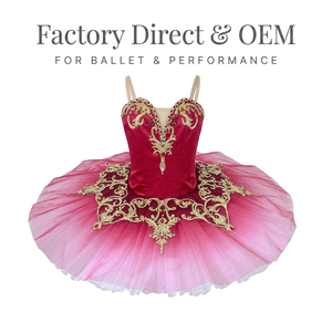 Tutu de ballet professionnel Paquita brodé or, costume de ballerine Kitri, tutu classique personnalisé pour La Esmeralda - Product Image 4