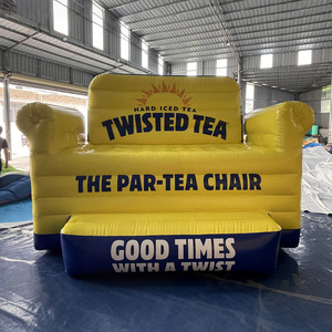 Canapé gonflable géant en PVC avec logo personnalisé, canapé gonflable amusant pour la publicité - Product Image 1
