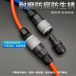 Raccord rapide pneumatique 6 mm 1/4 pouce en résine PBT pour tuyau d'air, connecteur pour compresseur et outils de travail du bois - Product Image 2