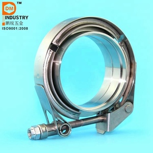 Kit Klem V-Band Baja Tahan Karat <span class=keywords><strong>2</strong></span>-Inci Lepas Cepat untuk Suku Cadang Mesin, Kit Klem V-band, Klem Baut V - Product Image 6