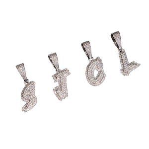 จี้ห้อยคอรูปกากบาทแบบฟองสบู่ประดับเพชรโมอิสซาไนต์ VVS คุณภาพสูง ได้รับการรับรองจาก GRA สำหรับขายส่ง เหมาะสำหรับเครื่องประดับฮิปฮอป ตัวอักษรย่อ จี้ขนาดเล็ก เงินแท้ 925 - Product Image 1