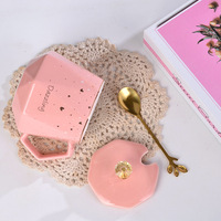 Coffret Cadeau Mariage HBC Souvenir Demoiselle d'honneur Couple Saint-Valentin – Tasses en Marbre de Luxe pour Anniversaire – Coffret Cadeau Tasses en Céramique