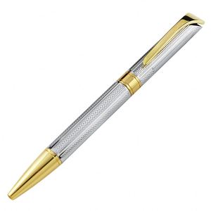 Knurled Anti-Slip Grip Twist Metal <b>Ballpoint</b> <b>Pen</b>, Multi Electroplated Trim Luxury Executive Signature <b>Pen</b> Custom Logo - Product Image 6