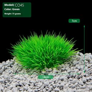 Factory Outlet CO akuarium plastik tiruan air rumput Pile rumah ikan dekorasi tangki ikan rumput air palsu lansekap - Product Image 3