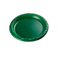 Assiettes PS plastique chaud nouveau compartiment de 9 pouces produit jetable dur fête de mariage plat en plastique personnalisable taille 18 assiettes rondes