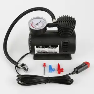 Universal 12V Mini Langlebiges Auto Auto Luft kompressor Reifen füller Werkzeug Schwarz ABS 300 PSI Tragbares Autozubehör Reparatur werkzeug