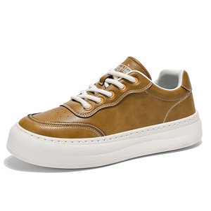 Men's 2026 Autumn New Fashion British Style <b>Waterproof</b> Running Shoes Youth Versatile Thick-Soled Wear-Resistant Lace-Up Sneakers - Product Image 5