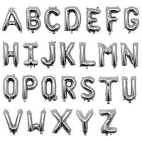 Ballons en feuille de 16 pouces, lettres A-Z, ballons en aluminium, chiffres, ballons d'anniversaire, mariage, fête des mères, décorations, nom d'adulte
