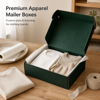 Boîte d'expédition en carton ondulé personnalisée pour vêtements, t-shirts et autres articles vestimentaires