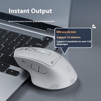 Inphic S6 Wiederaufladbare Kabellose Maus Smart 3D Optische LED Dual-Mode Notebook Büro Geräuschlos Sprachsteuerung Tippen für Lagerbestand