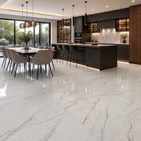 Carrelage aspect marbre poli pleine masse 600x1200mm veiné gris, directement de l'usine de Foshan, pour projets de murs et sols de hall d'hôtel