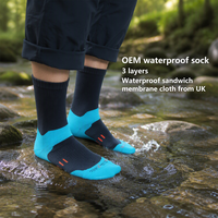 Chaussettes imperméables pour la pêche, la chasse, les sports, la course à pied, le cyclisme, respirantes, résistantes à l'eau, personnalisées