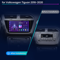 Junsun Carplay Android Auto Autoradio pour Volkswagen Tiguan 2016-2020 Lecteur DVD de voiture Unité principale multimédia