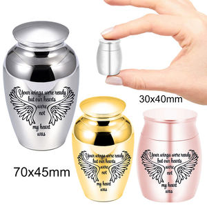 Ailes d'ange en alliage d'aluminium pour hommes, fausses herbes, support commémoratif de la crème, cadeau souvenir pour l'éternité - Product Image 2