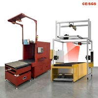 Machine DWS automatique avec numérisation 3D. Mesurer, peser et scanner les colis pour les centres de distribution de détail.