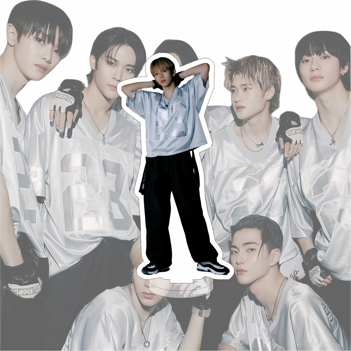 KPOP Idol 15CM Big RIIZE Transparent Plastic Standee