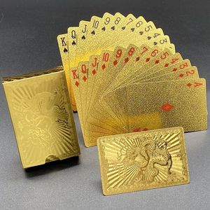 Vente en gros de cartes à jouer de poker en or recyclables personnalisées, jeux de cartes en plastique durable pour la famille, personnalisation du logo disponible - Product Image 3