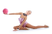Pelota Profesional de Gimnasia Rítmica de PVC de 15 cm, Pelota de Ejercicio de Pilates y Yoga de 18 cm para Niñas y Mujeres