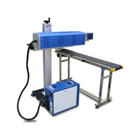 Machine de marquage laser CO2 volante Quantum Laser 20W 30W 50W pour la ligne d'assemblage de souvenirs, de câbles et de fils, et d'instruments