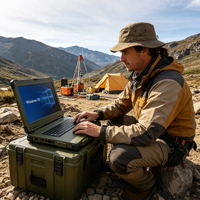 Ordinateur portable robuste IP65 de 14/15,6/17,3 pouces avec processeur Intel Ultra5/7, GPU dédié, portable, compatible 5G, adapté aux applications industrielles sur le terrain