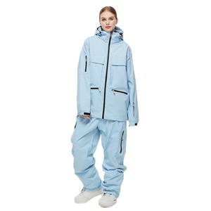 Conjunto de Traje de Esquí para Hombre y <span class=keywords><strong>Mujer</strong></span> 25-26, Transpirable, Duradero, Impermeable, Cortavientos, <span class=keywords><strong>Ropa</strong></span> de Snowboard Cálida, Estilo Nuevo Transfronterizo para Exteriores - Product Image 5
