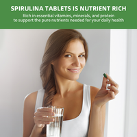 Extrait de Spiruline Biologique UE&NOP, Comprimés de Spiruline 500mg Qualité Alimentaire, Vente en Gros d'Algue Spiruline, Comprimé de Spiruline Verte, OEM