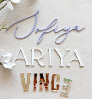 Logo personnalisé en acier inoxydable miroir rose gold CR avec monogramme, plaque en acrylique noir