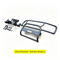 Pare-chocs avant tout-terrain pour le nouveau Land Rover Defender 90 110 avec attelage de remorquage et support de treuil pour installation de remplacement