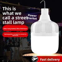 [Livraison Gratuite] Ampoule LED Rechargeable en Alliage d'Aluminium 4100K Blanc Neutre IP, Portable pour Camping, Maison et Marché Nocturne