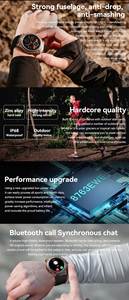 Sport extérieur montre intelligente <span class=keywords><strong>2023</strong></span> grand écran AMOLED montres intelligentes pour hommes mode IP68 400MAH BT appel smartwatch - Product Image 4