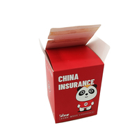 Boîte pliante haut de gamme écologique avec bande de déchirement, en carton blanc personnalisé, impression couleur UV, design fenêtré pour cadeaux