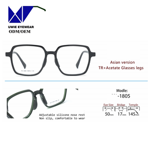 <span class=keywords><strong>Gafas</strong></span> <span class=keywords><strong>de</strong></span> Lectura con Clip Nasal, Tamaño 52-19-145, Mini Clásicas, Lentes Sólidas, Montura Completa, Rojo/Blanco, <span class=keywords><strong>para</strong></span> Computadora, Hombre/Mujer, con Graduación - Product Image 4