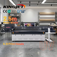 KJ-2513UV Penjualan Langsung Pabrik Printer UV Inkjet Flatbed Industri Baru ROI Tinggi Solusi Lengkap Fleksibel untuk Signage