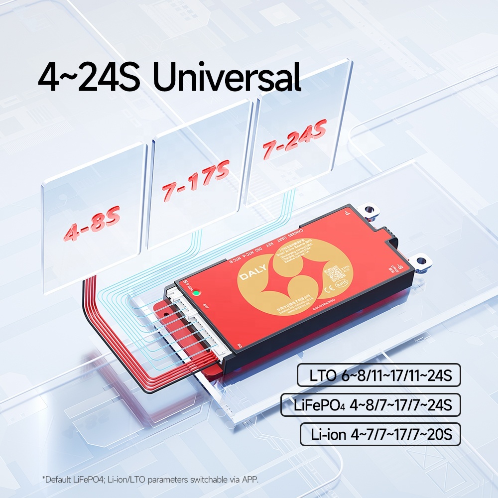 Daly Smart Active Balance BMS 4S-24S 30A-400A For Lithium ion Battery Pack Li-ion LifePO4 12V 48V Automatically Identify BMS 16S · image 3