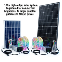 Guirlande lumineuse LED solaire décorative commerciale, étanche IP67, à lumière chaude, pour aménagement paysager, bistrot, mariage, fête, jardin