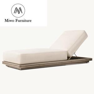 Ensemble canapé-lit simple imperméable et crème solaire pour loisirs de plein air <span class=keywords><strong>en</strong></span> <span class=keywords><strong>teck</strong></span> cour hôtel villa patio <span class=keywords><strong>piscine</strong></span> - Product Image 6