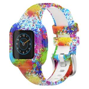 Correa de reloj de silicona con hebilla de acero para GarminFit JR3, Garmin <span class=keywords><strong>Vivofit</strong></span> JR 3, fácil de instalar, cómoda, ajustable, para niños - Product Image 1