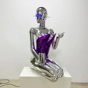 Statue en impression 3d personnalisée Simulation <span class=keywords><strong>de</strong></span> haute précision Sculpture d'oeuvre 3D Portrait Galvanoplastie Homme Grand Robot Sculpture - Product Image 4
