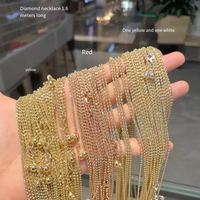 Chaîne à billes en or massif 18 carats sur mesure, coupe diamant, 1,6/1,9 mm, AU750, collier et bracelet pour femme, vente en gros de bijoux fins