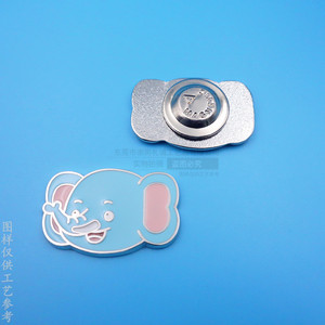 Cartoon Hot Air <b>Balloon</b> Magnetic Brooch Imitation Rose Gold Zinc Alloy Gift Badge Unisex Buckle Type - Product Image 3