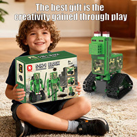 Mi Mundo, Juguete de Bloques de Construcción de Robots de Plástico ABS 5 en 1, Control Remoto, Personalizable y Programable, Regalos al por Mayor para Edades de 7 a 9 Años