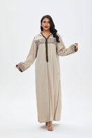 Dames femmes musulmanes arabes pyjamas vêtements de nuit robe de maison robe Abaya robes pour l'été Caftan décontracté marocain caftan