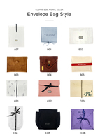 Sac d'emballage en coton de luxe personnalisé à la vente chaude, pochette, enveloppe, sac anti-poussière pour vêtements avec logo personnalisé