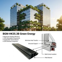 Bandes de rupture thermique en nylon PA66GF25 à faible conductivité, modernes, certifiées ISO9001, pour une sécurité améliorée, en aluminium architectural