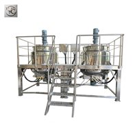 Cuve de mélange automatique FKJX en acier inoxydable de 500 litres pour la fabrication de savon, cosmétiques, dentifrice, shampoing liquide, produits chimiques alimentaires