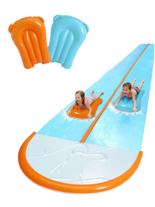 สไลเดอร์<span class=keywords><strong>น้ำ</strong></span>เป่าลมคู่ ขนาด 480 ซม. วัสดุ PVC รุ่น Lawn Water Play สำหรับงานปาร์ตี้ครอบครัวในช่วงฤดูร้อน - Product Image 2