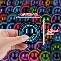 Autocollants lumineux néon en PVC imperméables sur le thème d'Halloween pour bagages, ordinateurs, gobelets – Cadeaux et jouets d'Halloween
