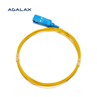 Pigtail Optik Single Mode High-Performance SC/UPC 9/125m 0.9mm LSZH Kuning Simplex Tight-Buffered dengan Kehilangan Penyisipan Rendah untuk FTTX/Data