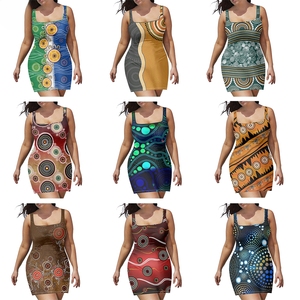 2025 été Aussie Boho Maxi Dress-Robe de plage florale sans manches de grande taille pour femme - Product Image 1